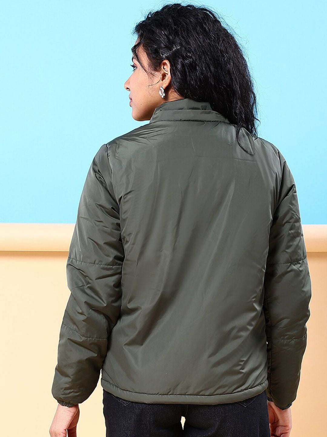 Women Winter Crop Jacket