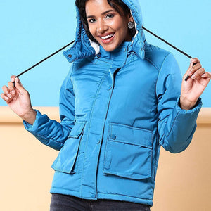 Women Winter Crop Jacket