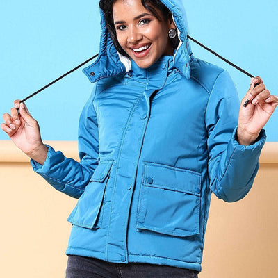 Women Winter Crop Jacket