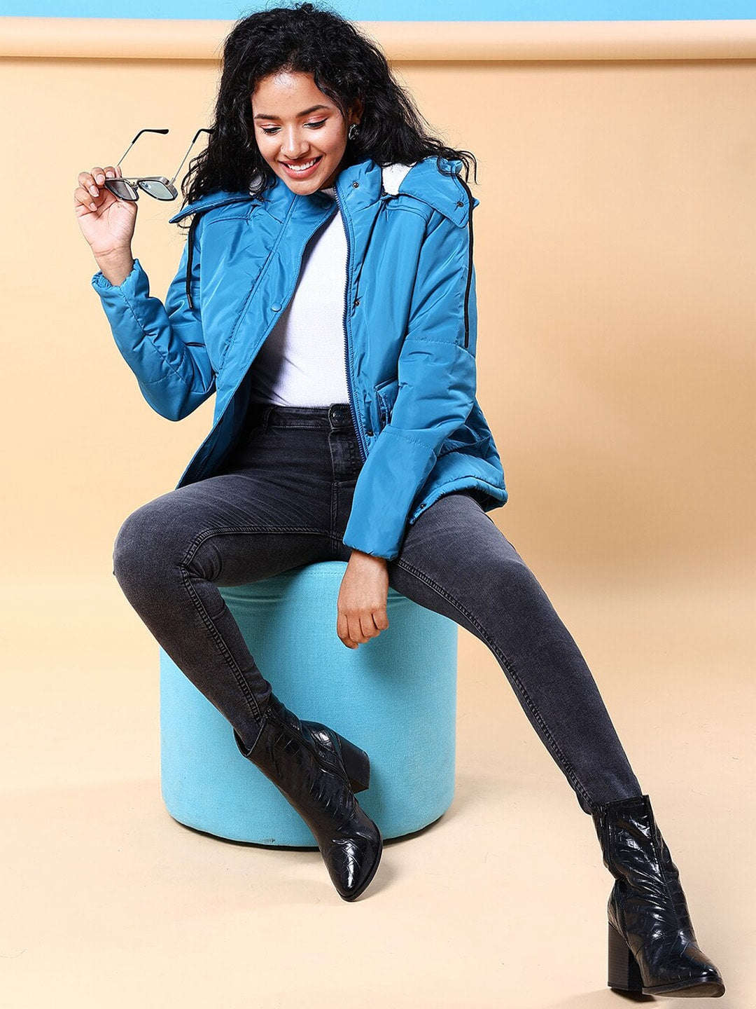 Women Winter Crop Jacket