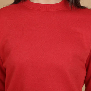 Women's Solid Regular Fit Sweatshirt