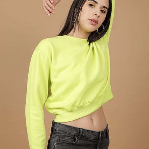 Women's Solid Regular Fit Sweatshirt