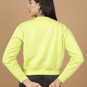 Women's Solid Regular Fit Sweatshirt