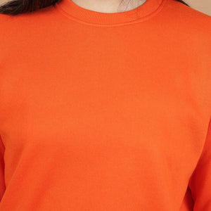 Women's Solid Regular Fit Sweatshirt