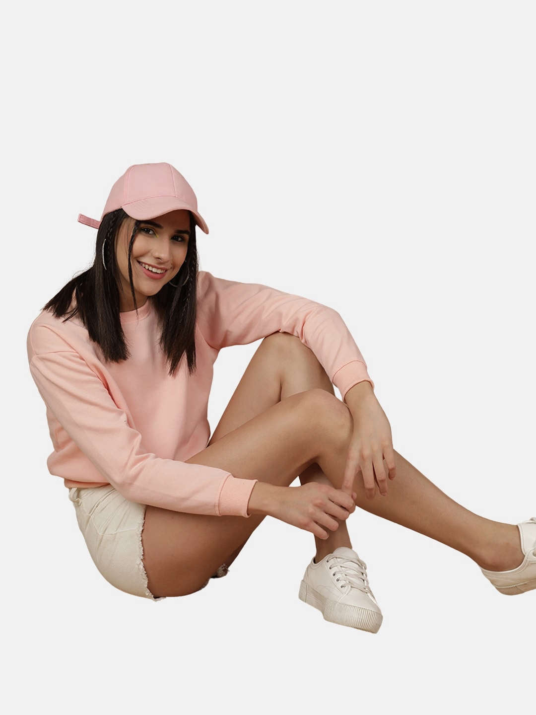 Women's Solid Regular Fit Sweatshirt