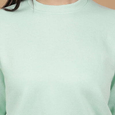 Women's Solid Regular Fit Sweatshirt
