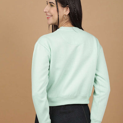 Women's Solid Regular Fit Sweatshirt