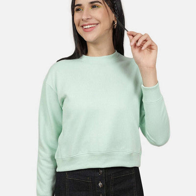 Women's Solid Regular Fit Sweatshirt