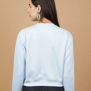 Women's Solid Regular Fit Sweatshirt