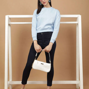 Women's Solid Regular Fit Sweatshirt