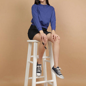 Women's Solid Regular Fit Sweatshirt