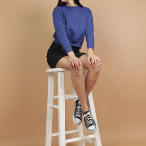 Women's Solid Regular Fit Sweatshirt