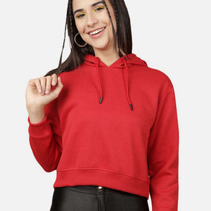 Women's Solid Regular Fit Sweatshirt