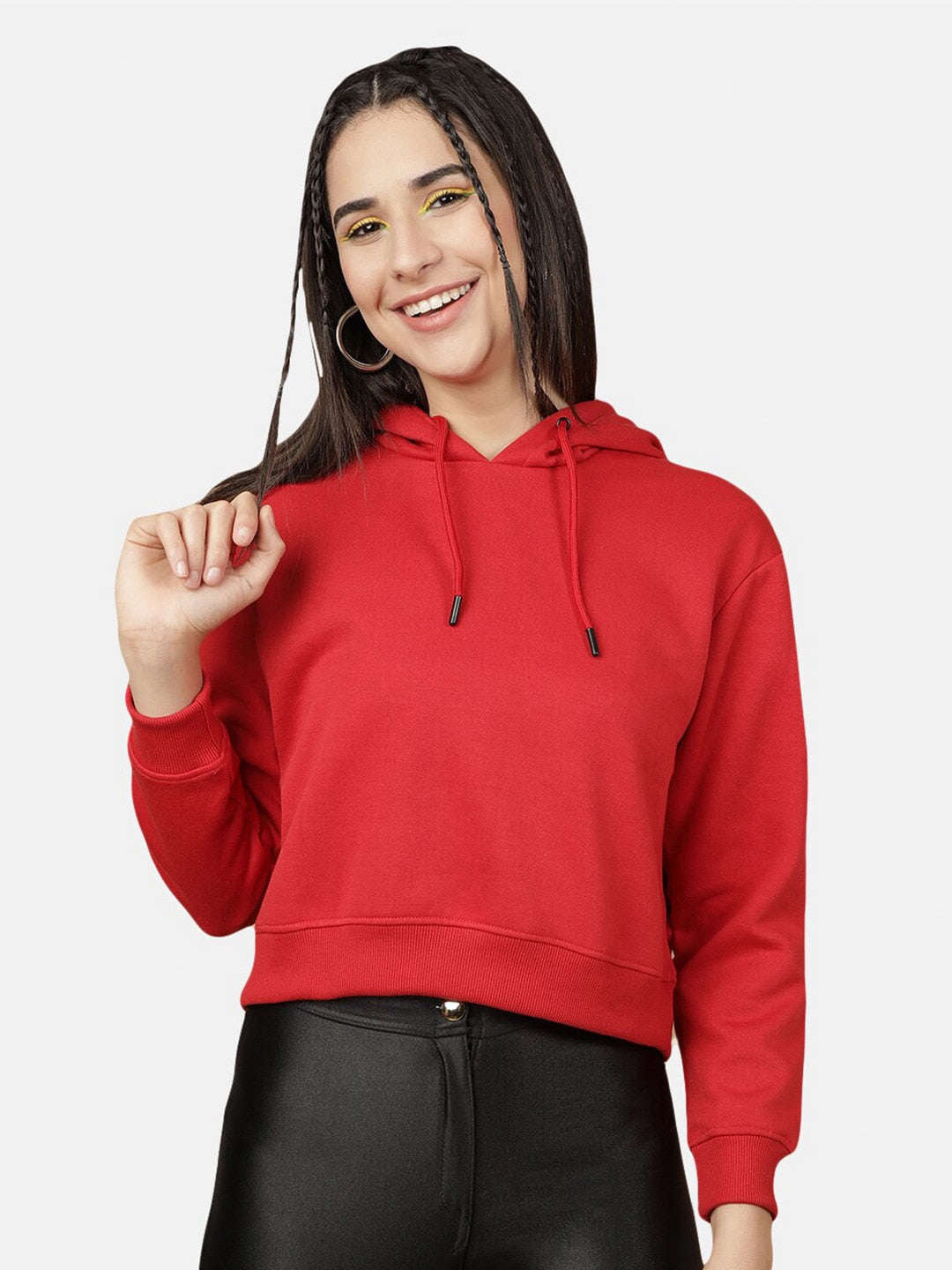 Women's Solid Regular Fit Sweatshirt