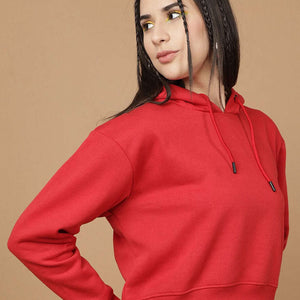 Women's Solid Regular Fit Sweatshirt