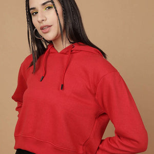 Women's Solid Regular Fit Sweatshirt
