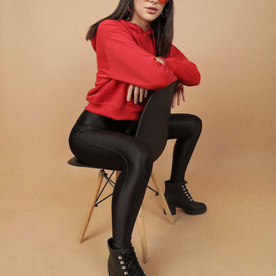 Women's Solid Regular Fit Sweatshirt