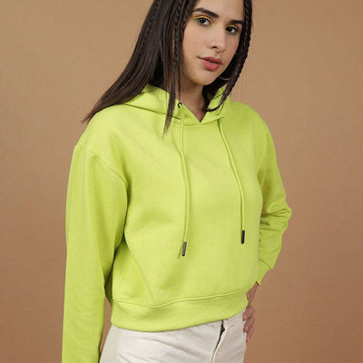 Women's Solid Regular Fit Sweatshirt