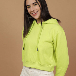 Women's Solid Regular Fit Sweatshirt