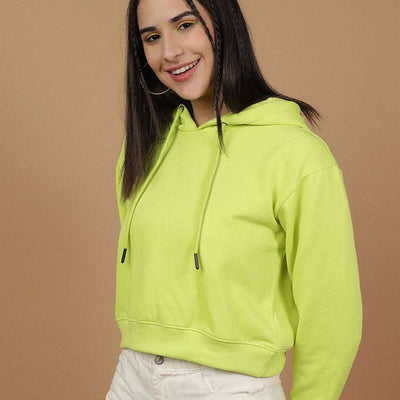 Women's Solid Regular Fit Sweatshirt