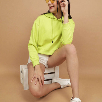 Women's Solid Regular Fit Sweatshirt