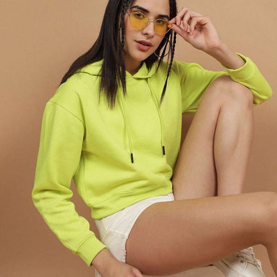 Women's Solid Regular Fit Sweatshirt