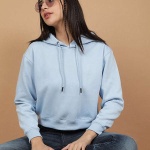 Women's Solid Regular Fit Sweatshirt