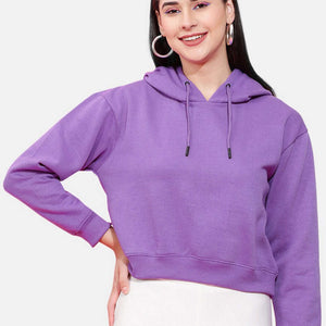 Women's Solid Regular Fit Sweatshirt