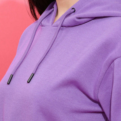 Women's Solid Regular Fit Sweatshirt
