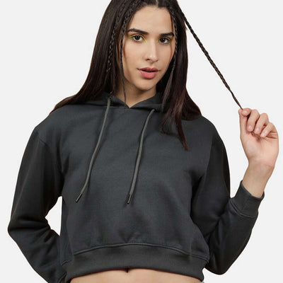 Women's Solid Regular Fit Sweatshirt