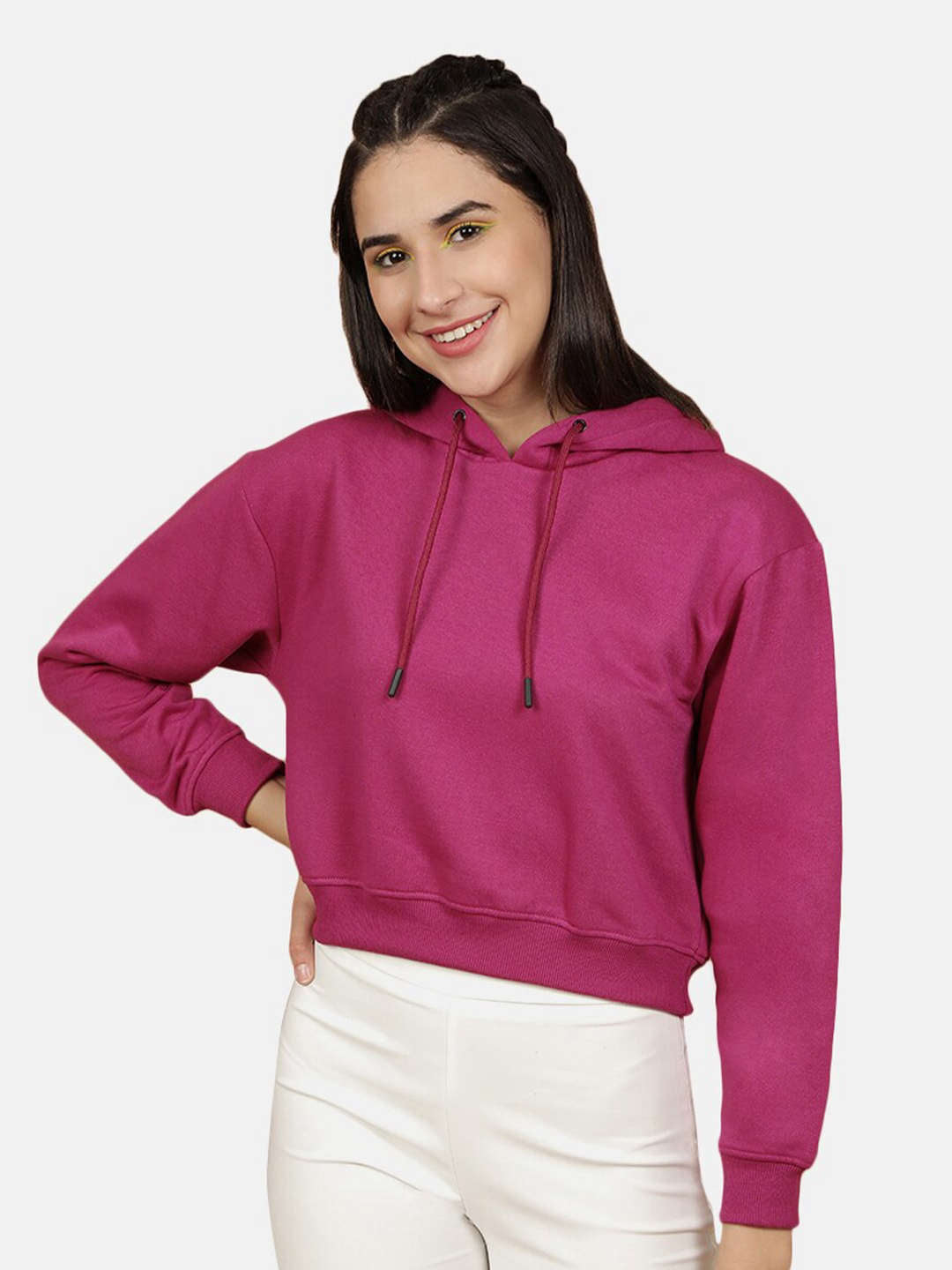 Women's Solid Regular Fit Sweatshirt