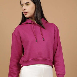 Women's Solid Regular Fit Sweatshirt