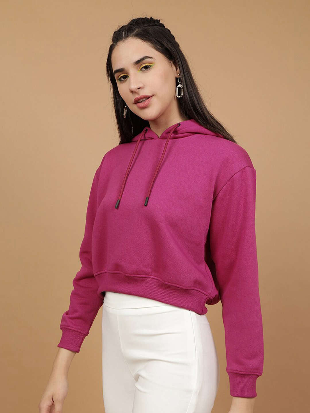 Women's Solid Regular Fit Sweatshirt