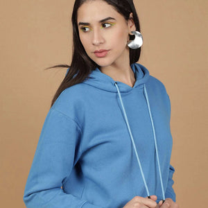 Women's Solid Regular Fit Sweatshirt