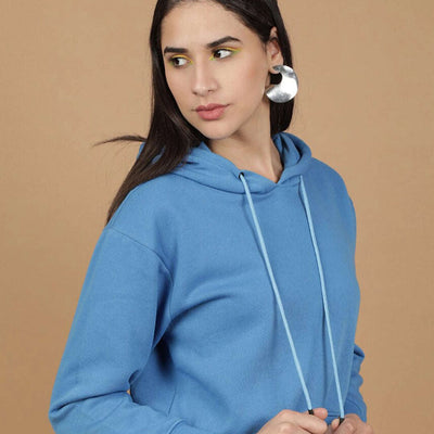 Women's Solid Regular Fit Sweatshirt