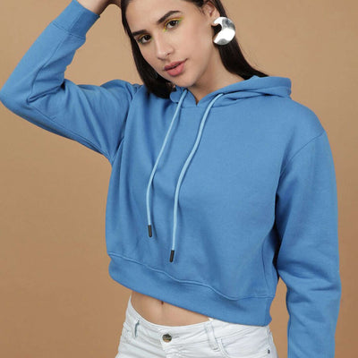 Women's Solid Regular Fit Sweatshirt