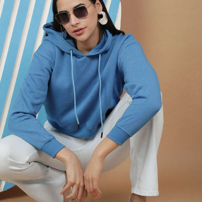 Women's Solid Regular Fit Sweatshirt