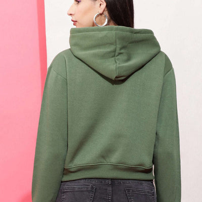Women's Solid Regular Fit Sweatshirt