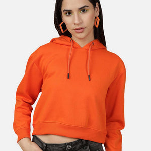 Women's Solid Regular Fit Sweatshirt