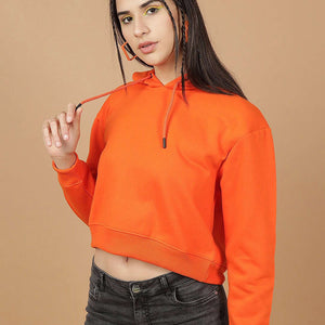 Women's Solid Regular Fit Sweatshirt