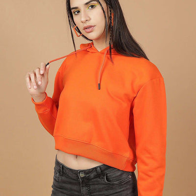 Women's Solid Regular Fit Sweatshirt