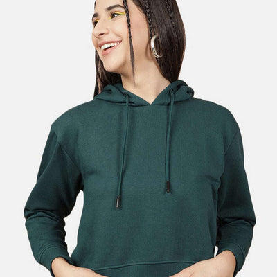 Women's Solid Regular Fit Sweatshirt