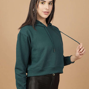 Women's Solid Regular Fit Sweatshirt