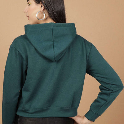 Women's Solid Regular Fit Sweatshirt