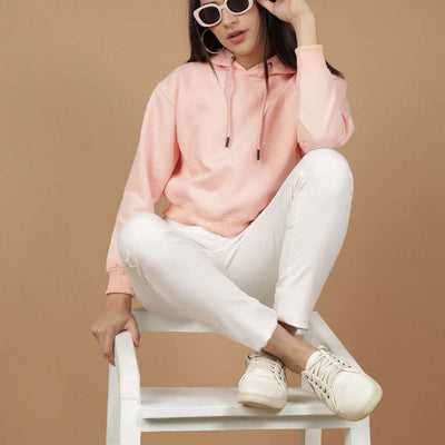 Women's Solid Regular Fit Sweatshirt