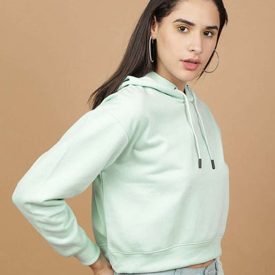 Women's Solid Regular Fit Sweatshirt