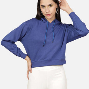 Women's Solid Regular Fit Sweatshirt