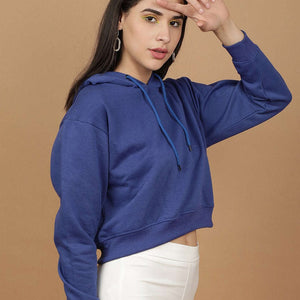 Women's Solid Regular Fit Sweatshirt