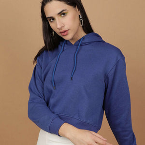 Women's Solid Regular Fit Sweatshirt