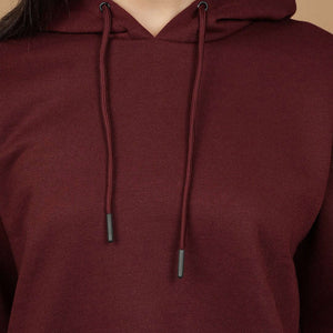Women's Solid Regular Fit Sweatshirt